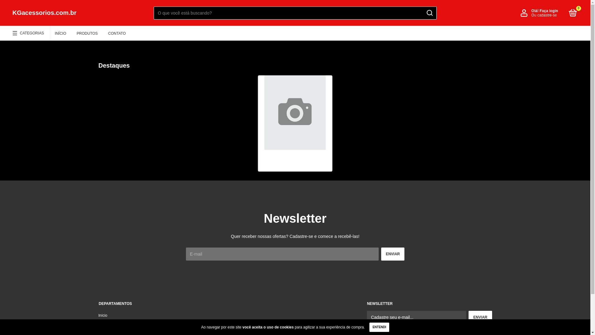 website screenshot of https://kgacessorios.com.br/