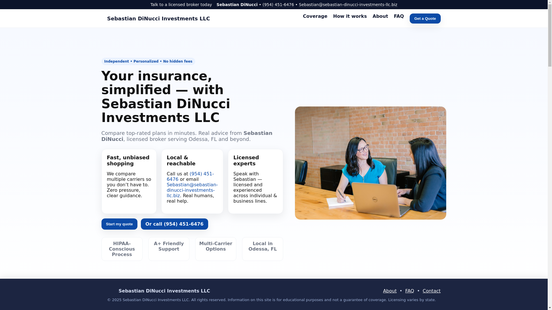 website screenshot of https://sebastian-dinucci-investments-llc.biz/