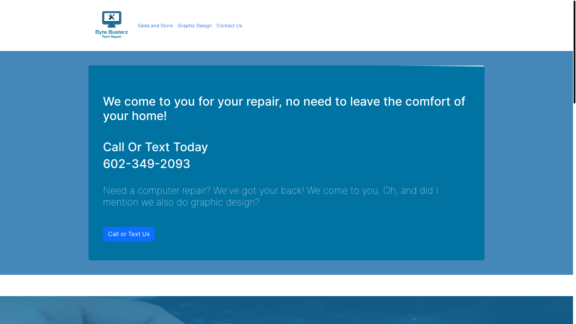website screenshot of https://bytebusterzrepair.pages.dev/