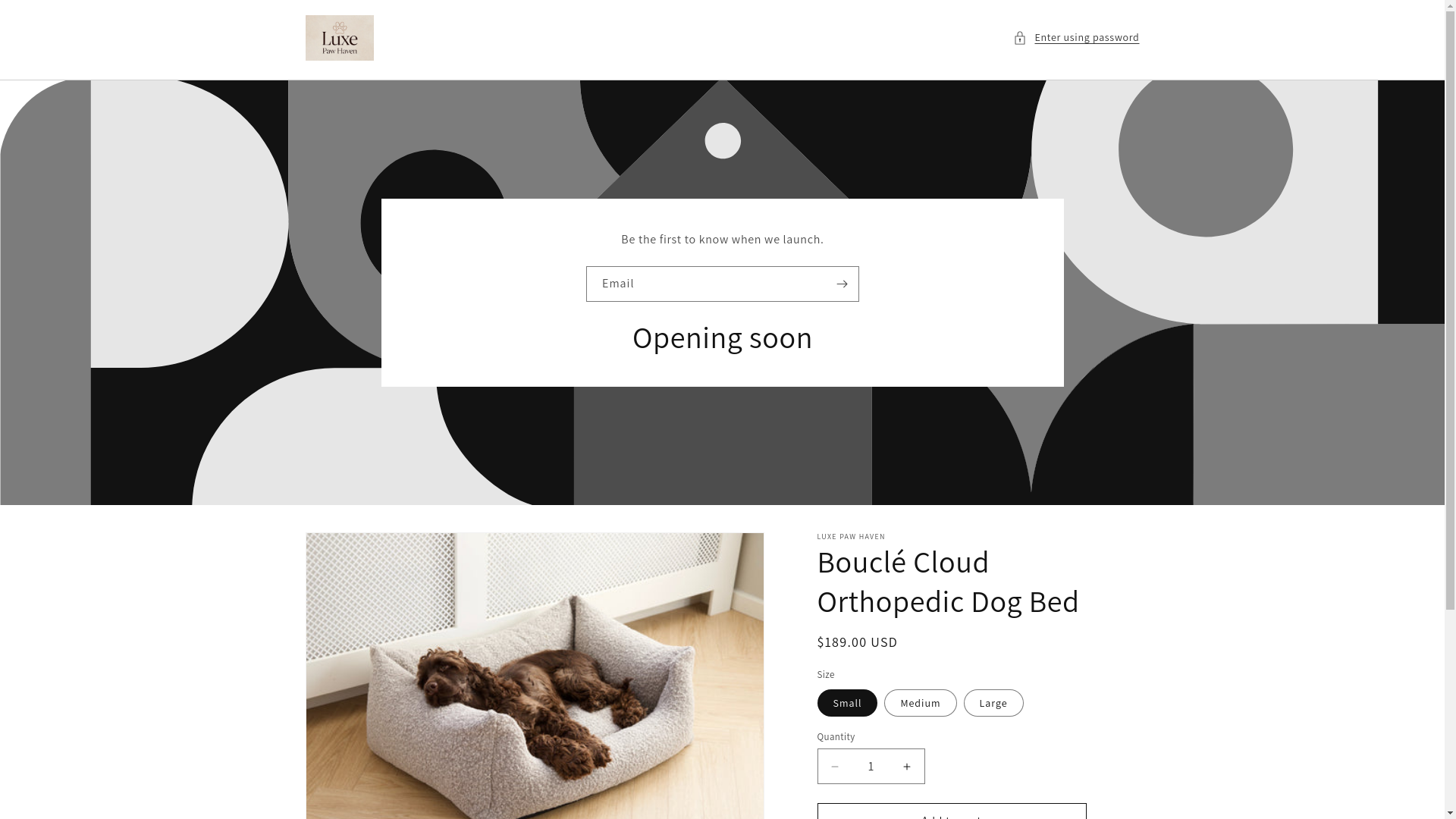 website screenshot of https://luxepawhaven.com/