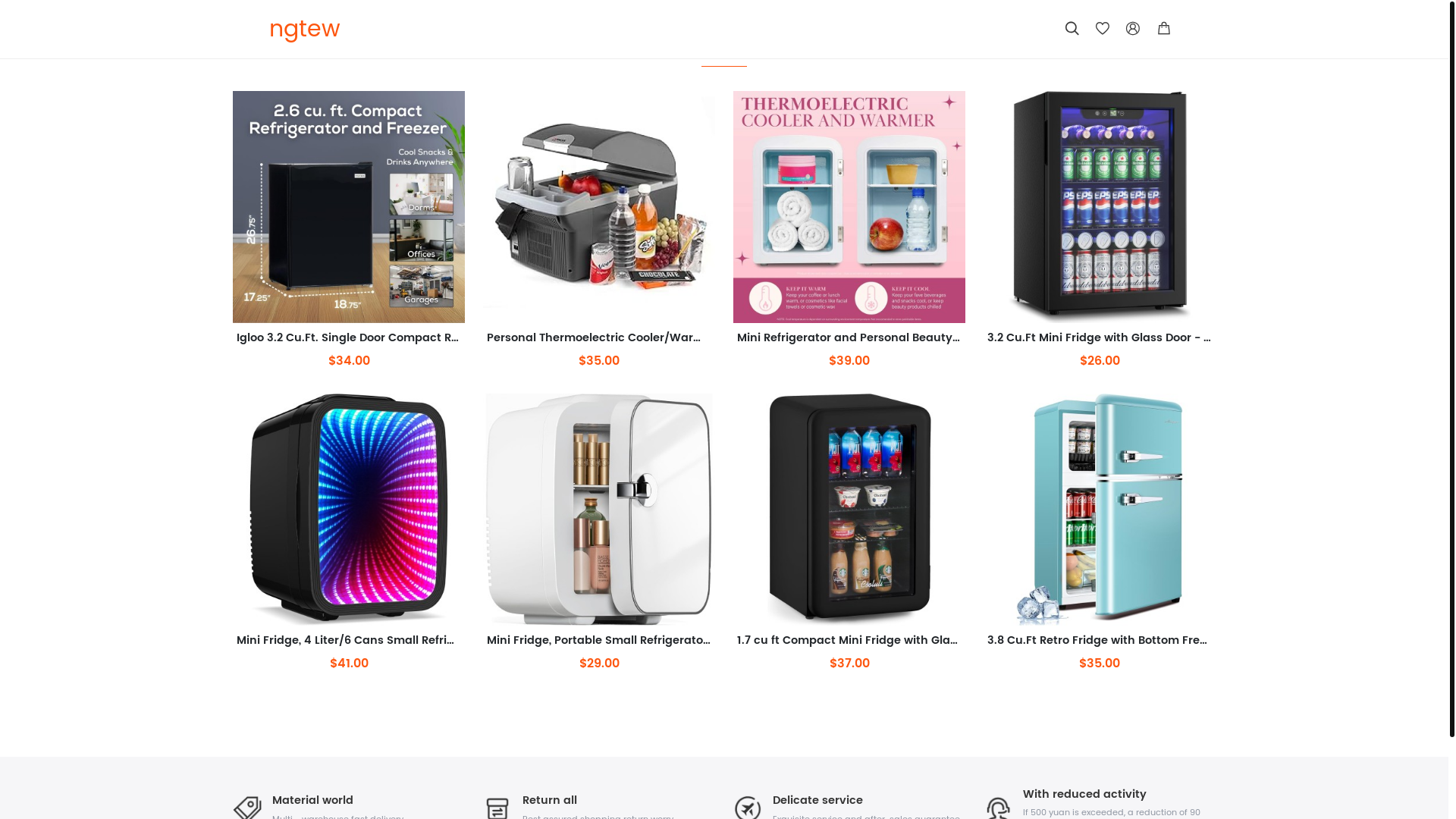 website screenshot of https://ngtew.asia/