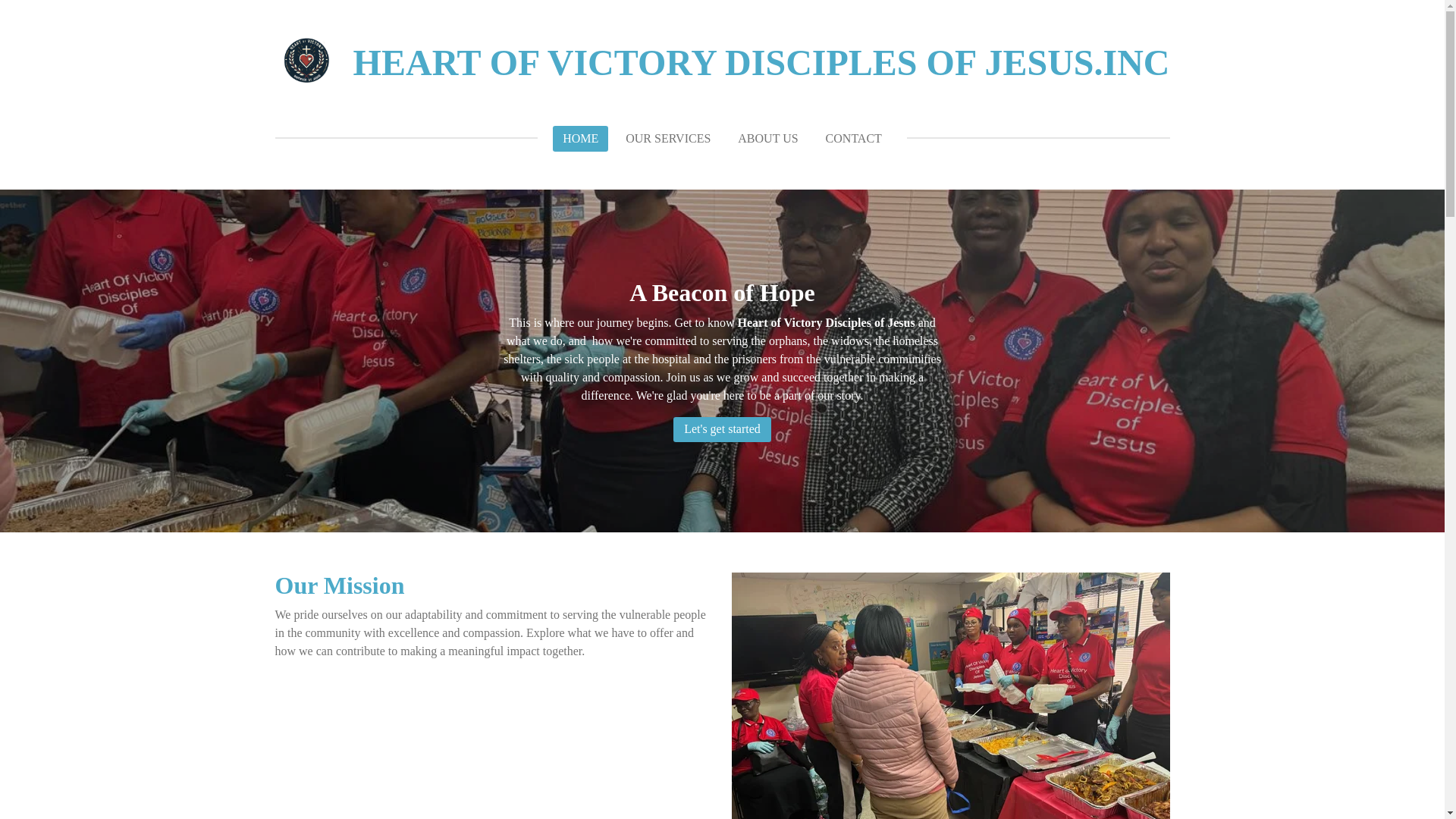 website screenshot of https://heart-of-victory-disciples-of-jesus.org/