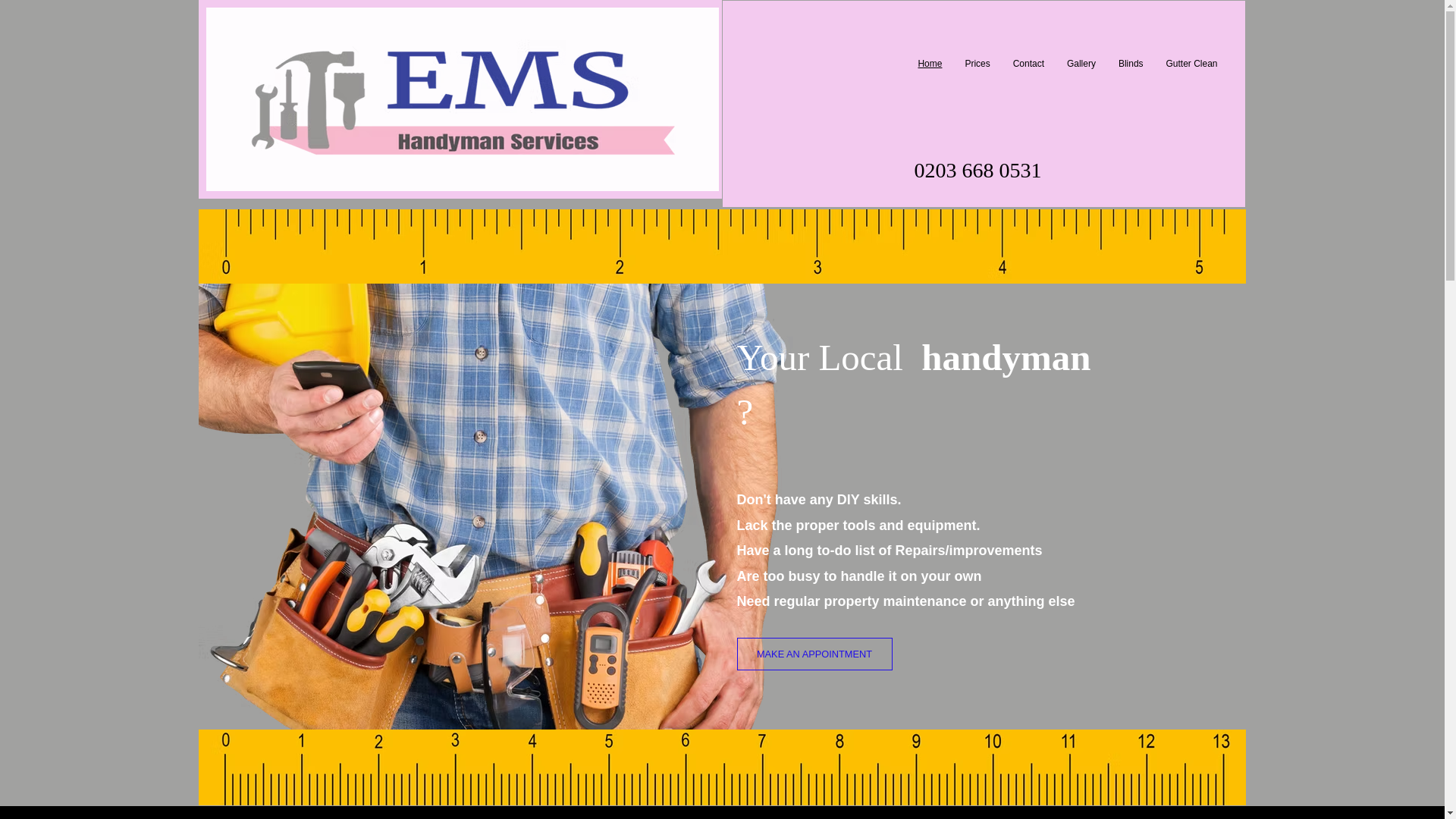 website screenshot of https://ems-handyman.biz/