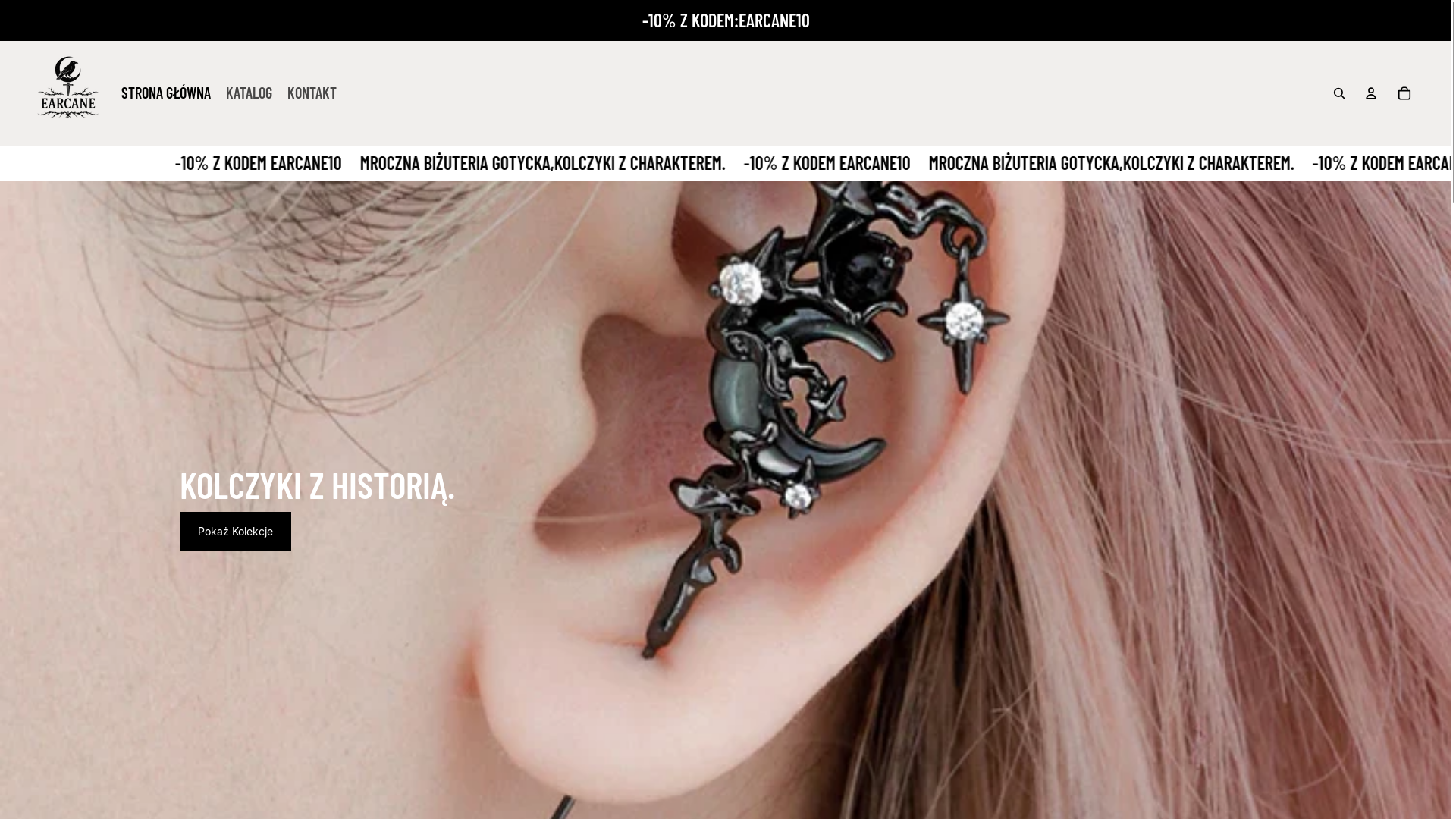 website screenshot of https://earcanenoir.pl/