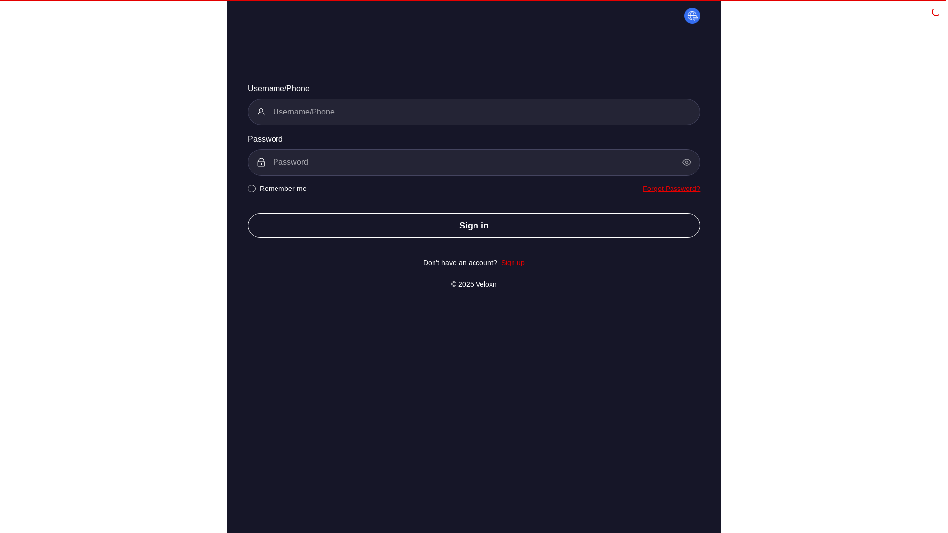 website screenshot of https://veloxmediaaibiz.com/
