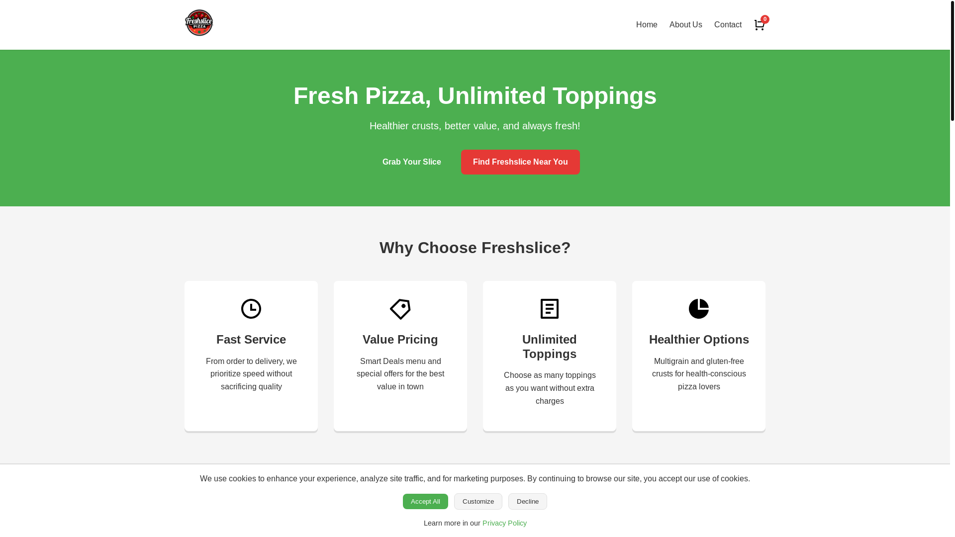 website screenshot of https://orderfreshsllce.click/
