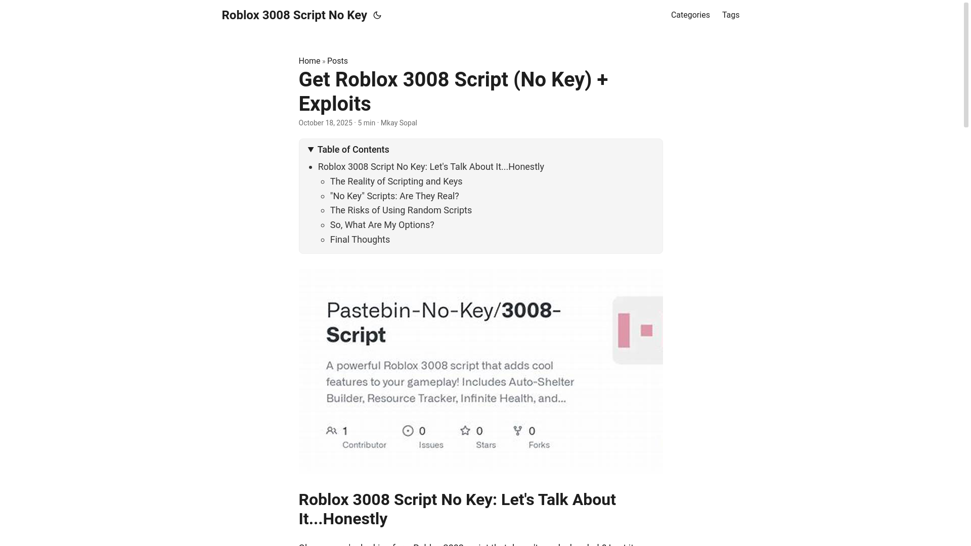 website screenshot of https://roblox-3008-script-no-key.pages.dev/