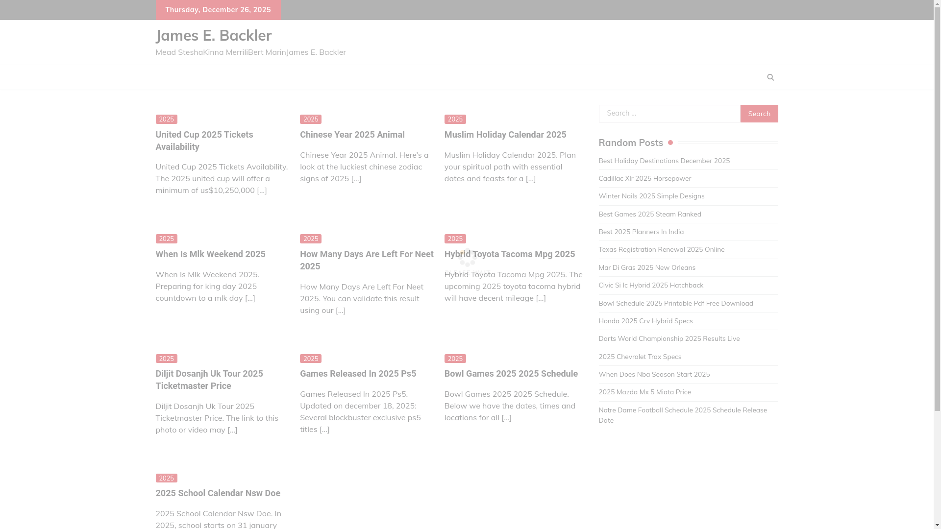 website screenshot of https://jamesebackler.pages.dev/