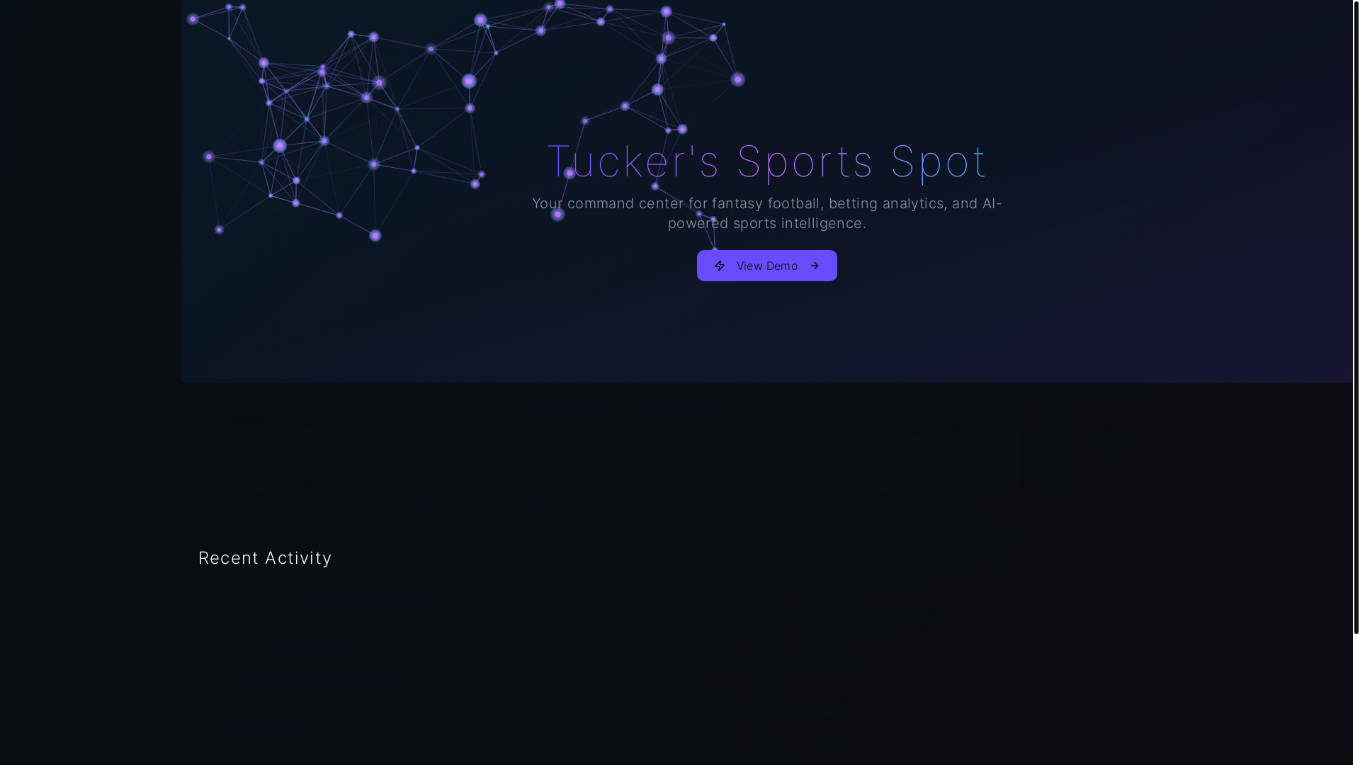 website screenshot of https://tuckercarlile.com/