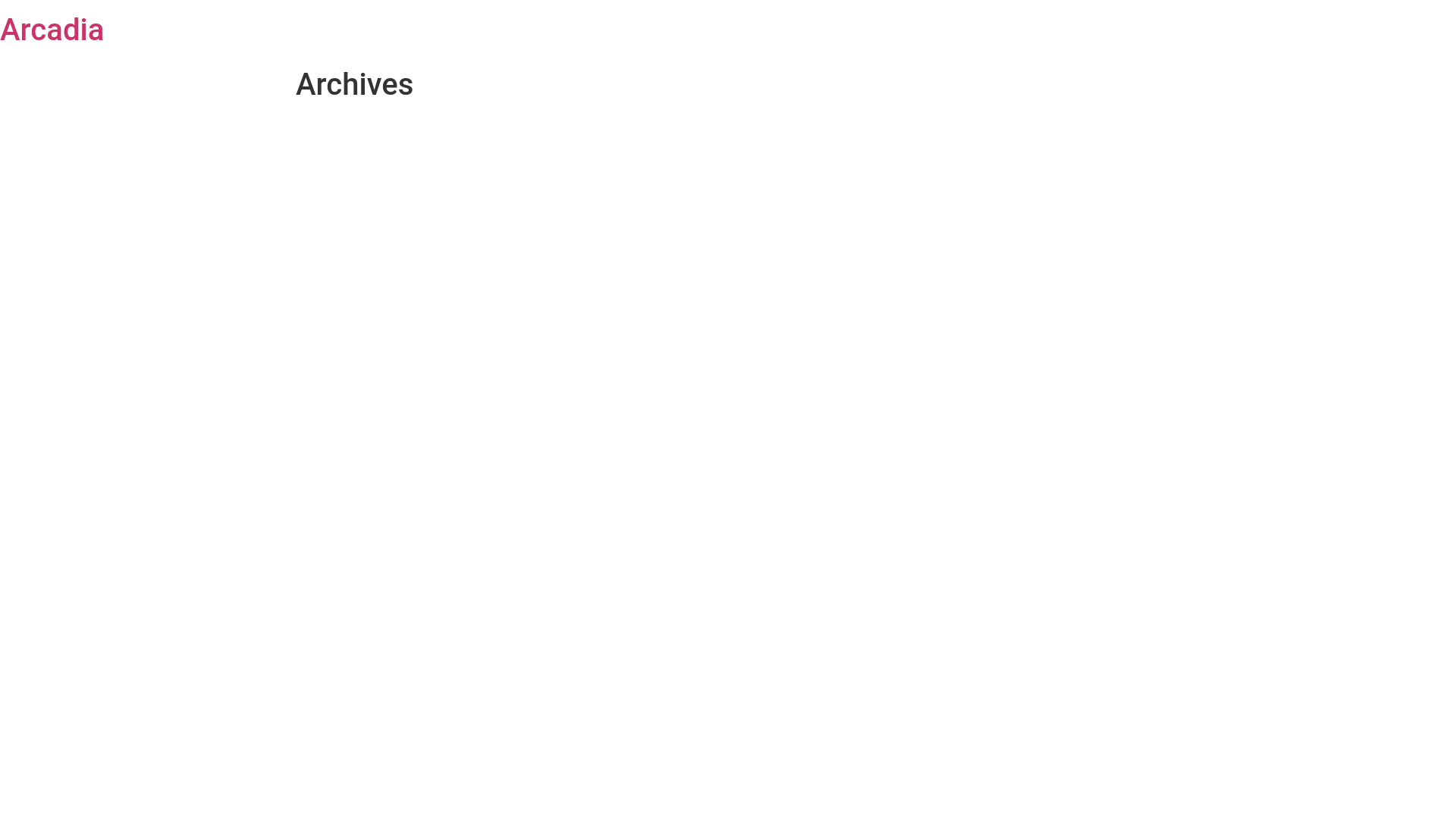 website screenshot of https://arcadiacy.com/