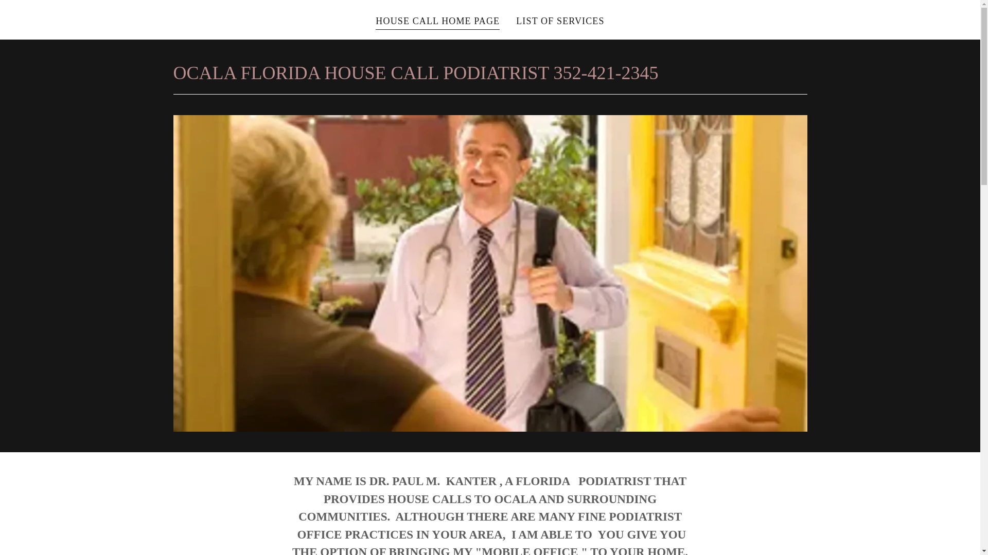 website screenshot of https://ocalapodiatrist.com/