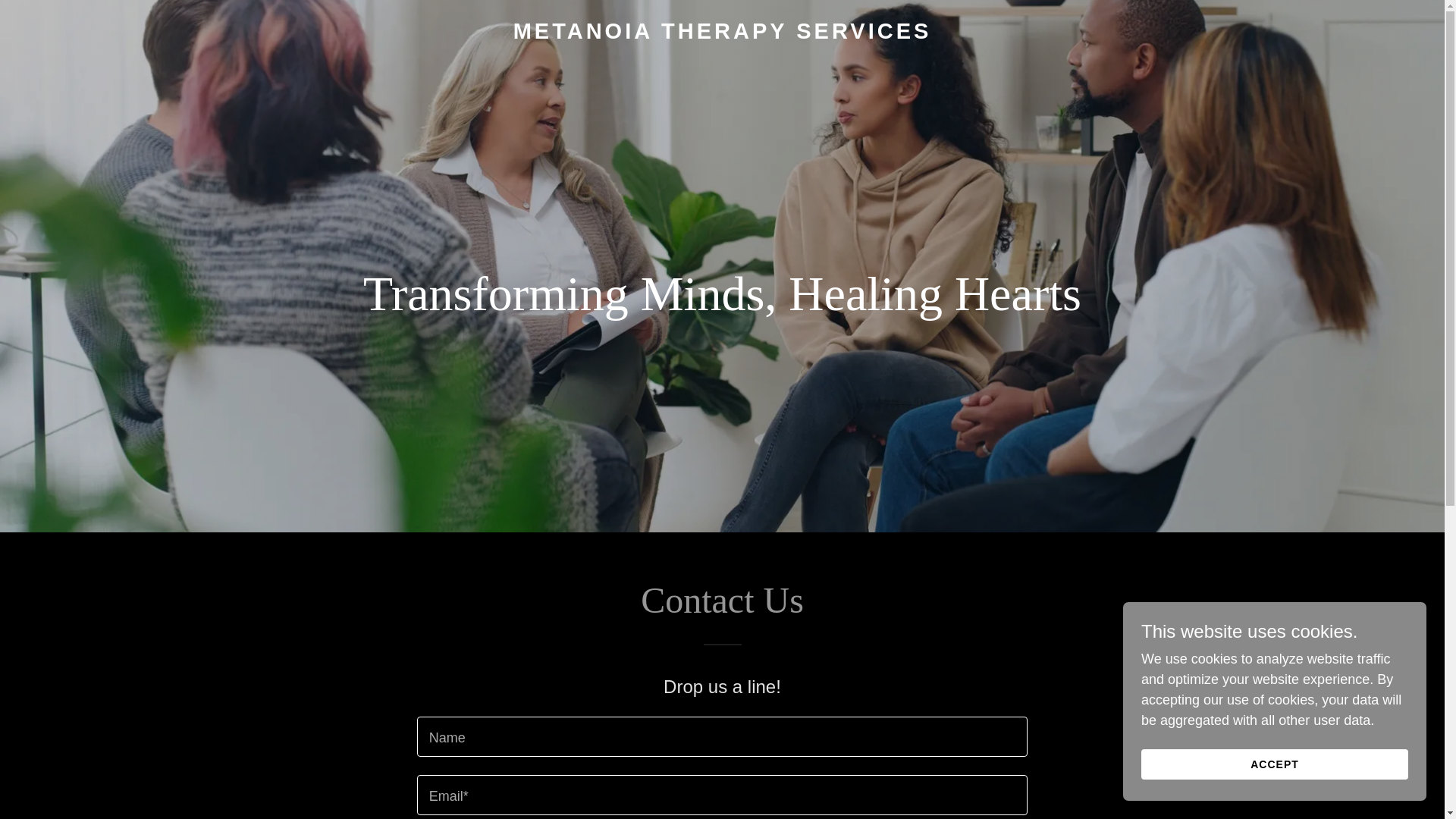 website screenshot of https://metanoiatherapyservices.net/