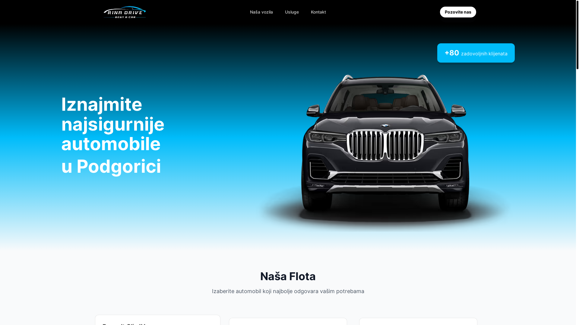 website screenshot of https://rinadrive.com/