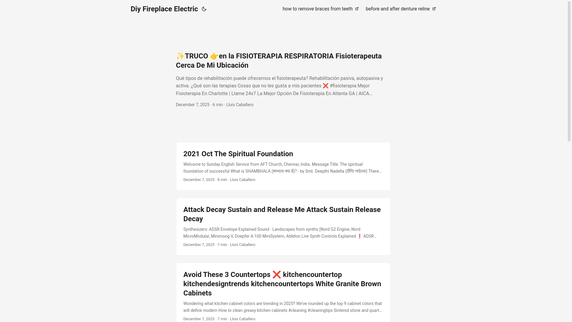 website screenshot of https://diyfireplaceelectric2.pages.dev/