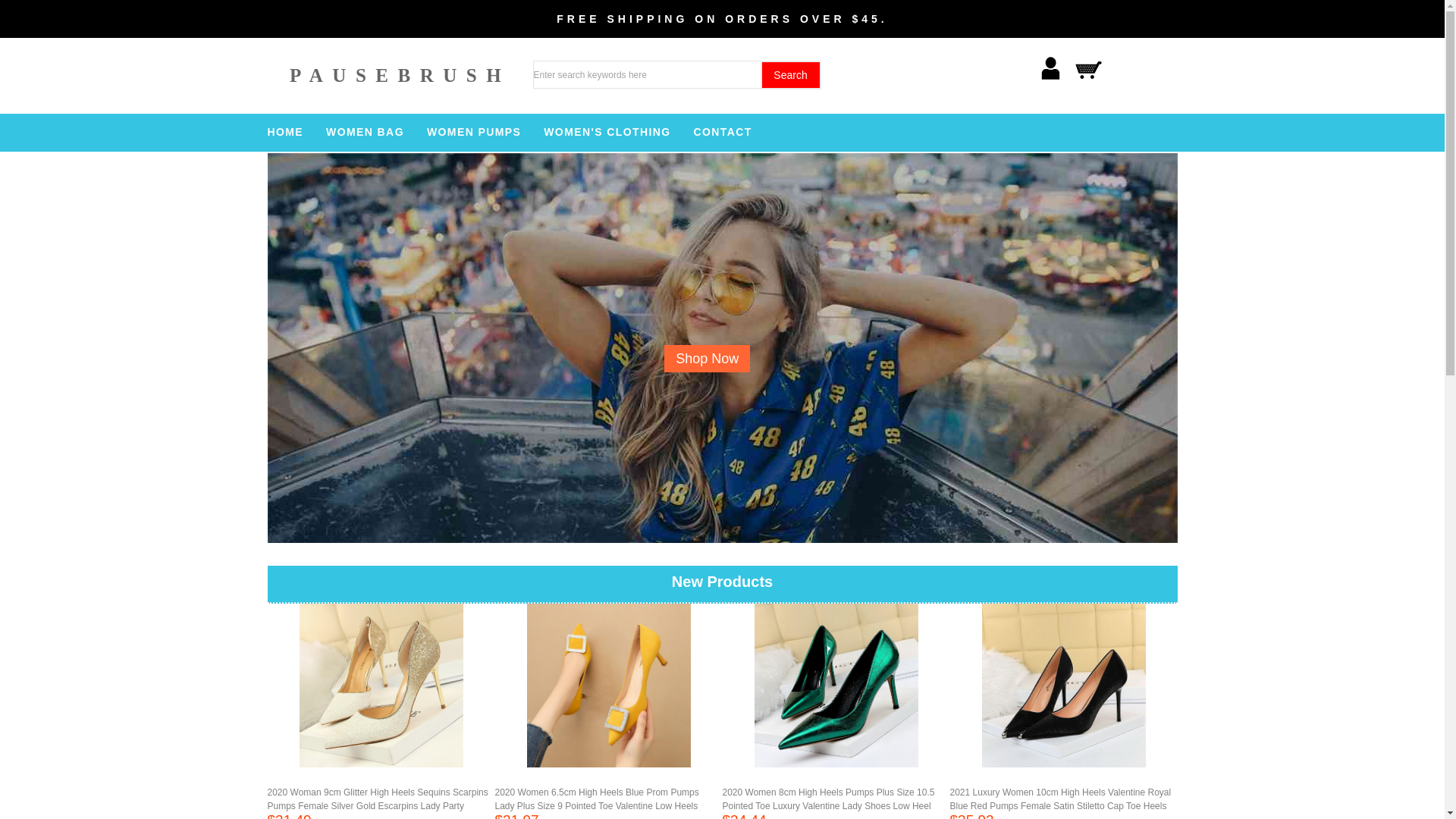 website screenshot of https://pausebrush.top/
