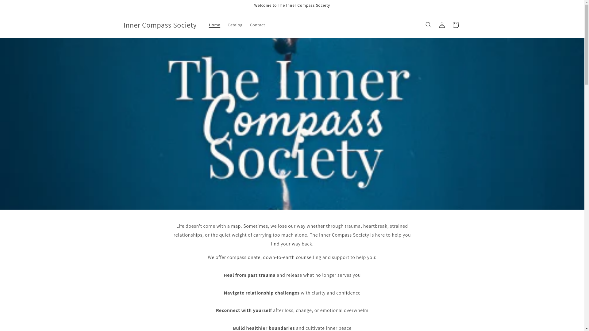website screenshot of https://innercompasssociety.com/