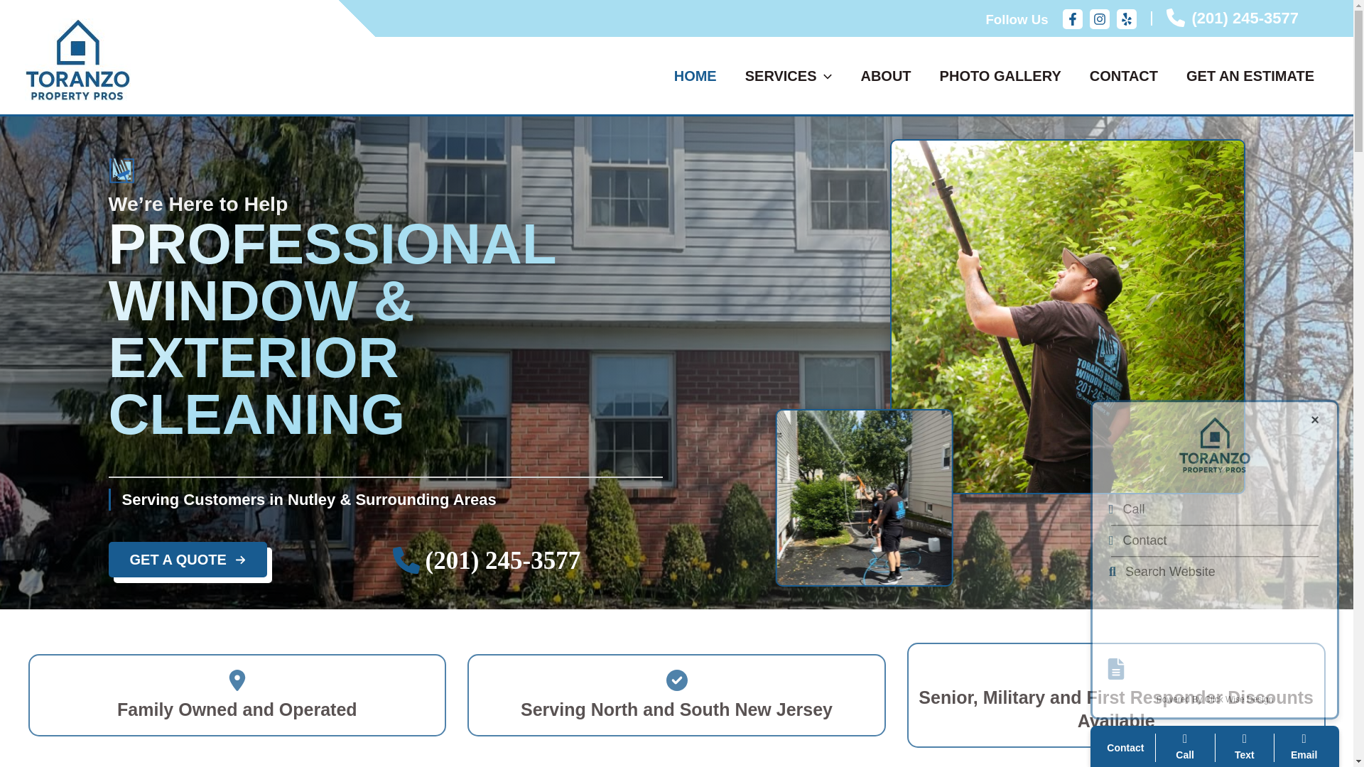 website screenshot of https://toranzopropertypros.com/