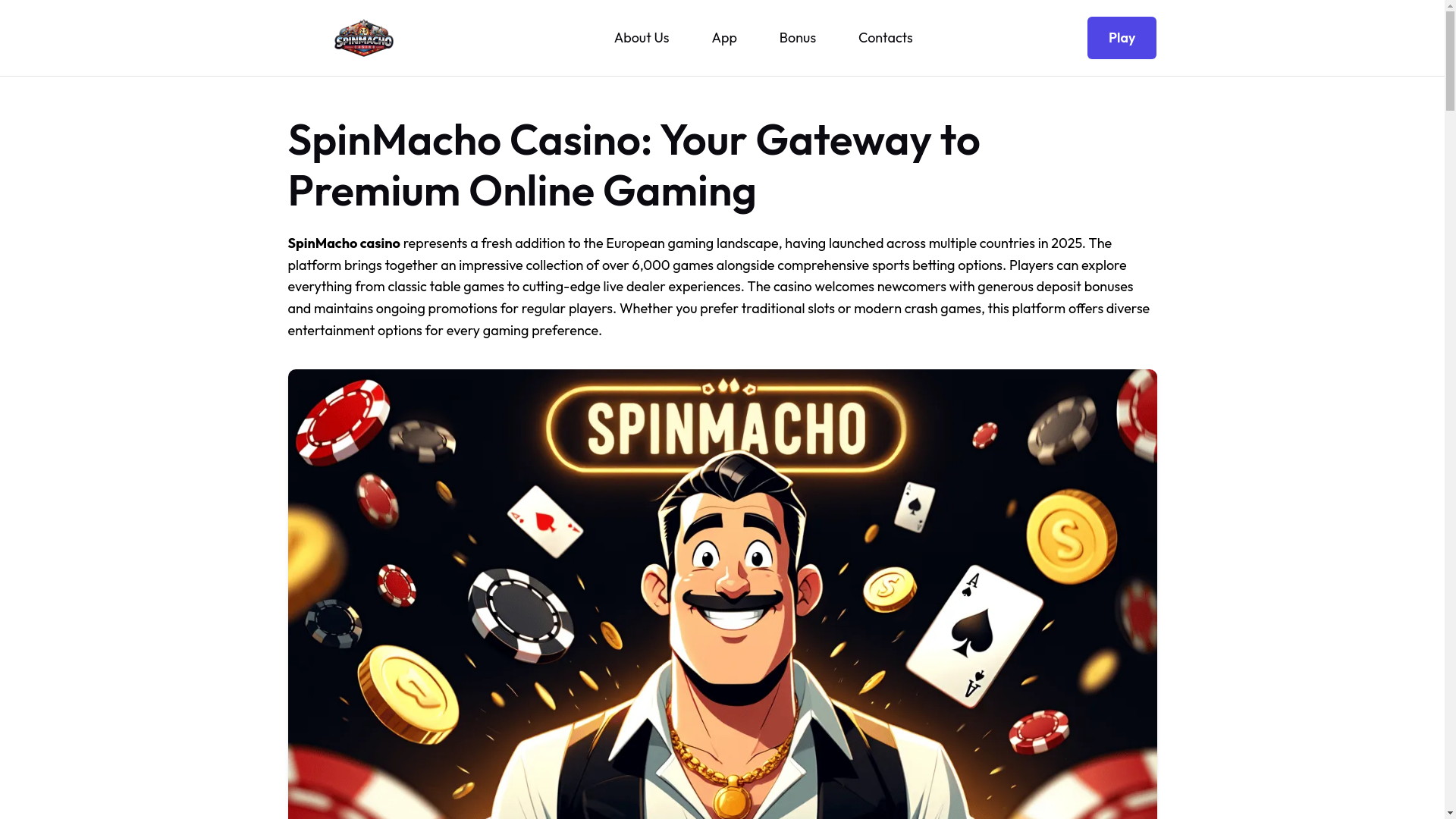 website screenshot of https://spinmachoapp-com.pages.dev/