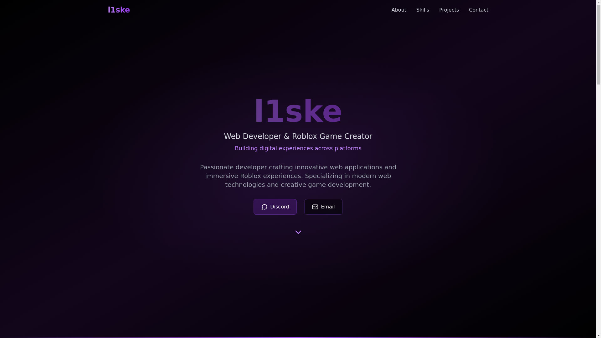 website screenshot of https://l1ske.ddns.net/