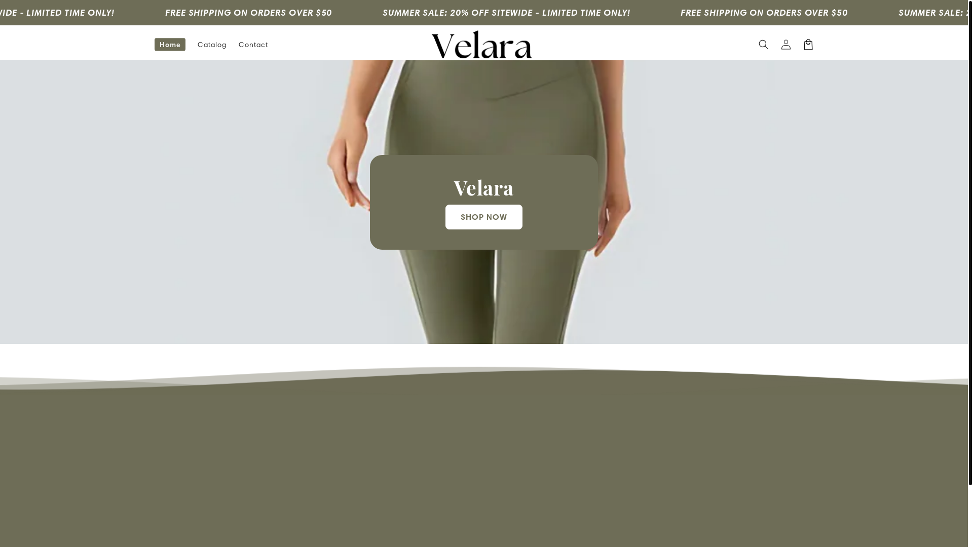 website screenshot of https://velarafit.com/