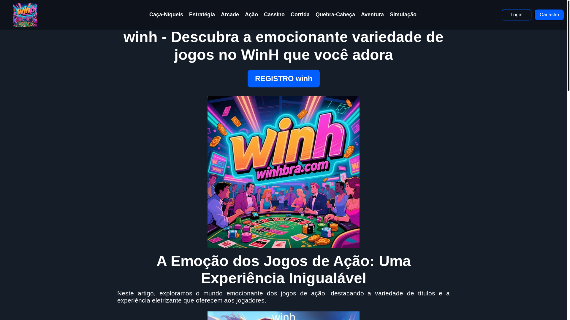 website screenshot of https://winhbra.com/