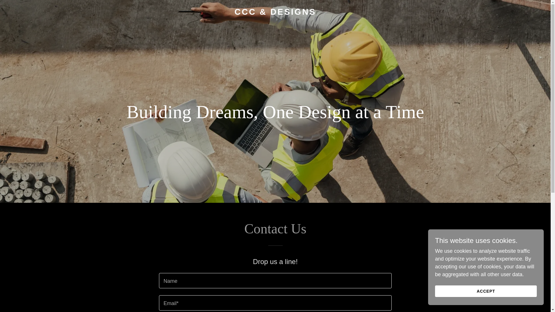 website screenshot of https://cccndesigns.com/