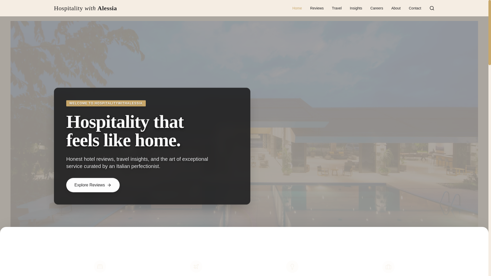 website screenshot of https://hospitalitywithalessia.com/