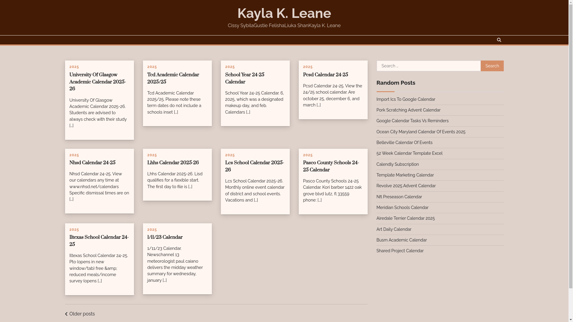 website screenshot of https://kaylakleane.pages.dev/