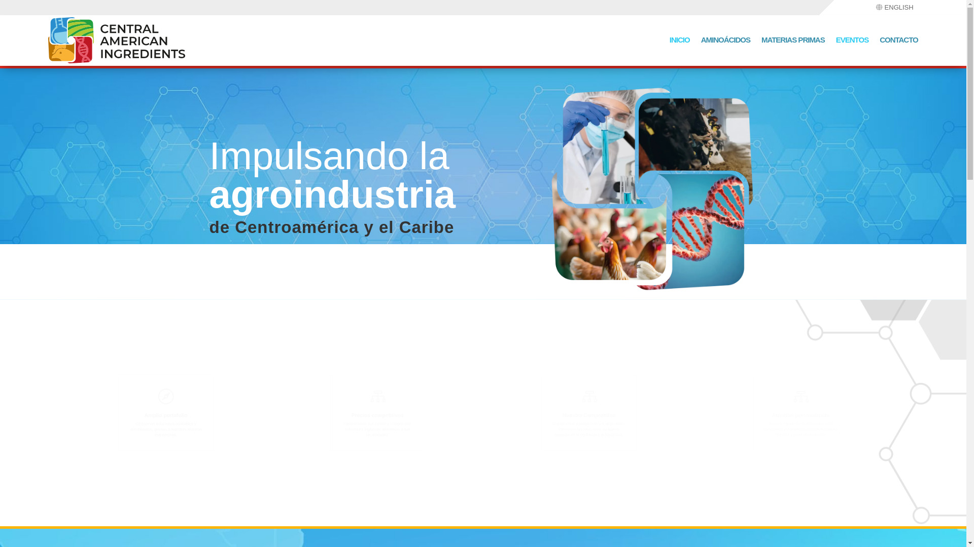 website screenshot of https://centralamericaningredients.com/