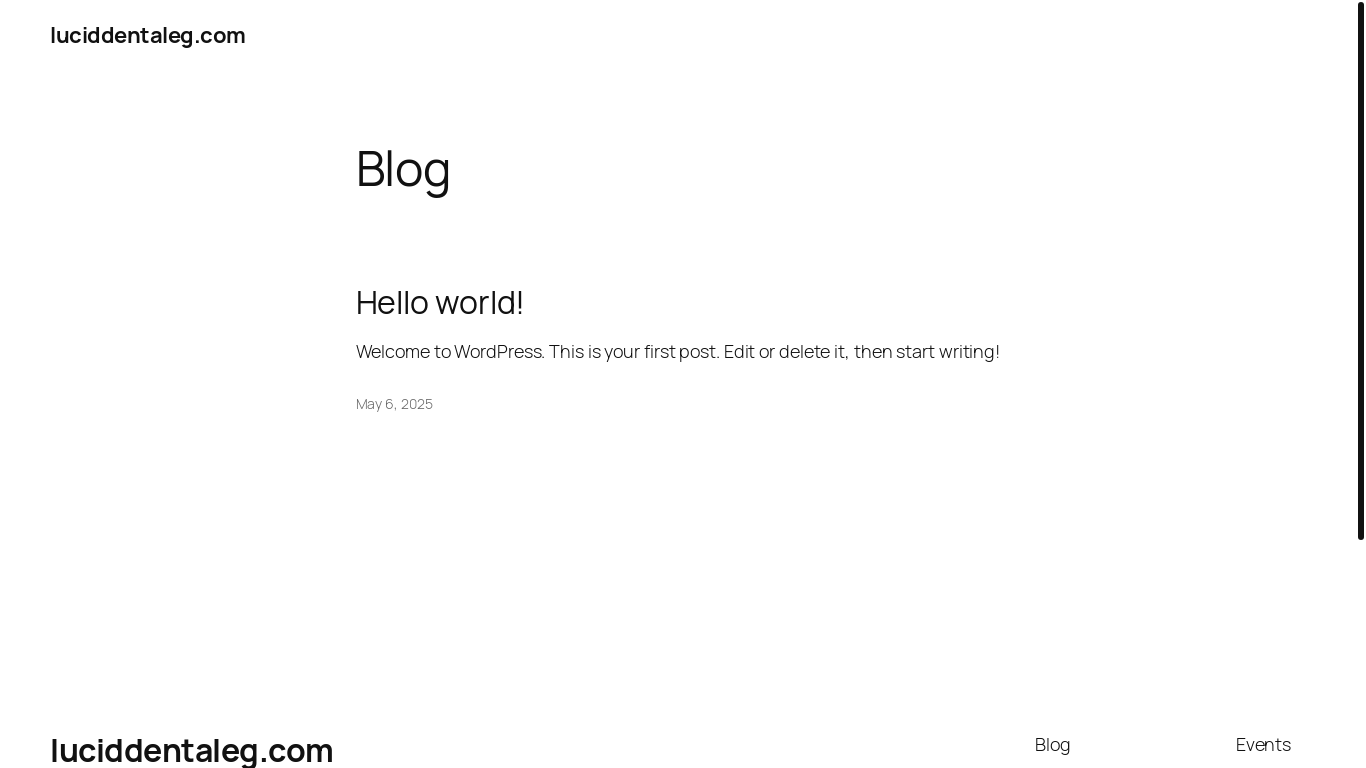 website screenshot of https://luciddentaleg.com/