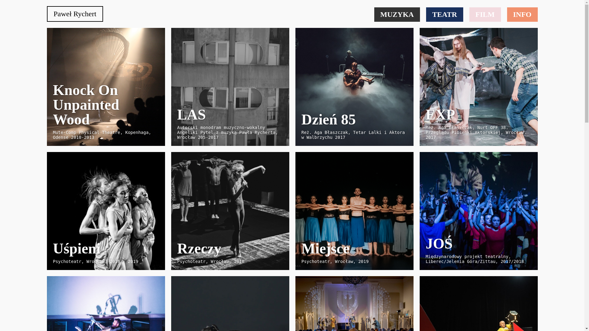 website screenshot of https://pawelrychert.pages.dev/