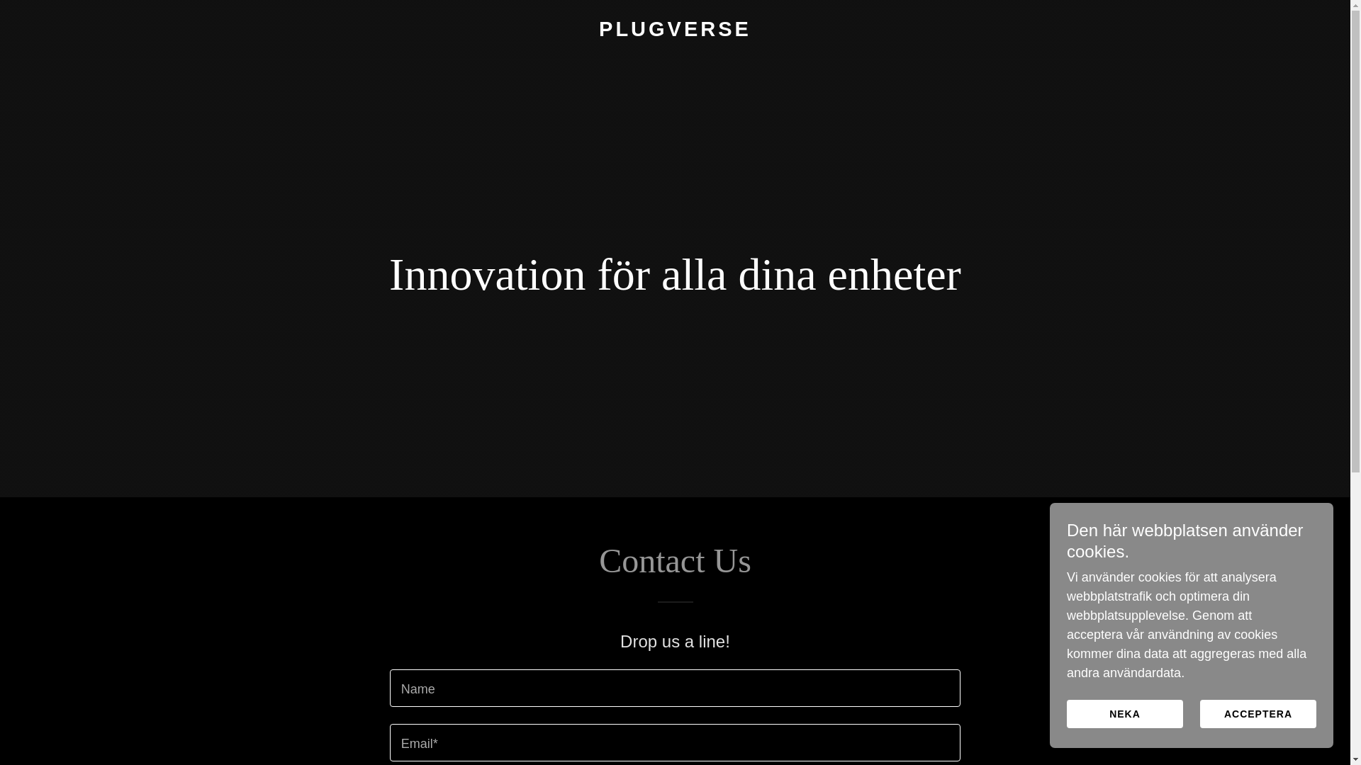 website screenshot of https://plugverse.shop/