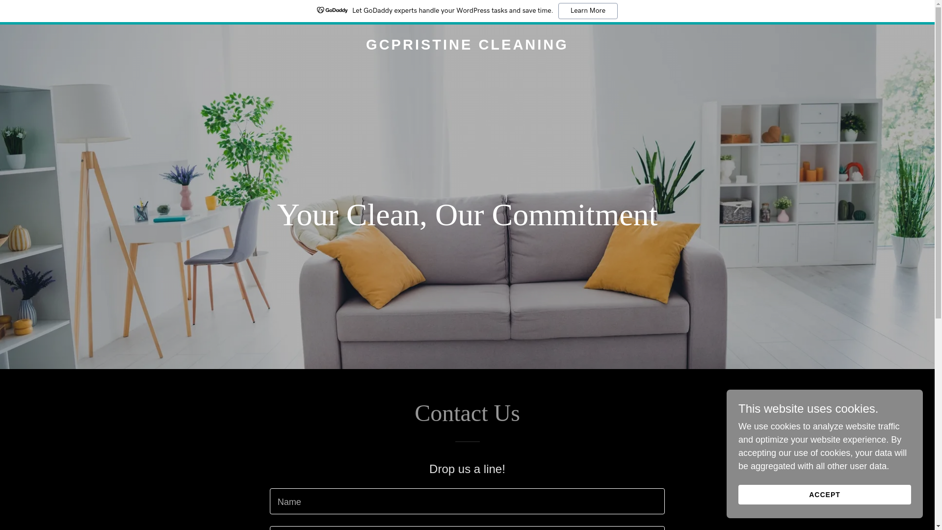 website screenshot of https://gcpristinecleaning.com/