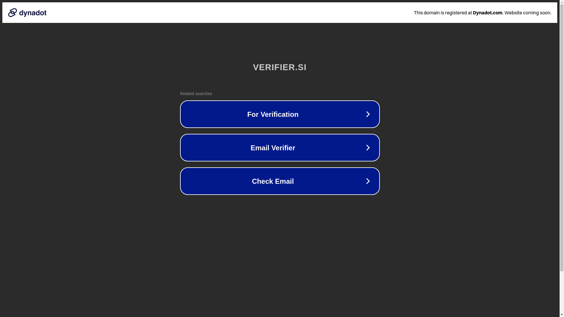 website screenshot of https://verifier.si/