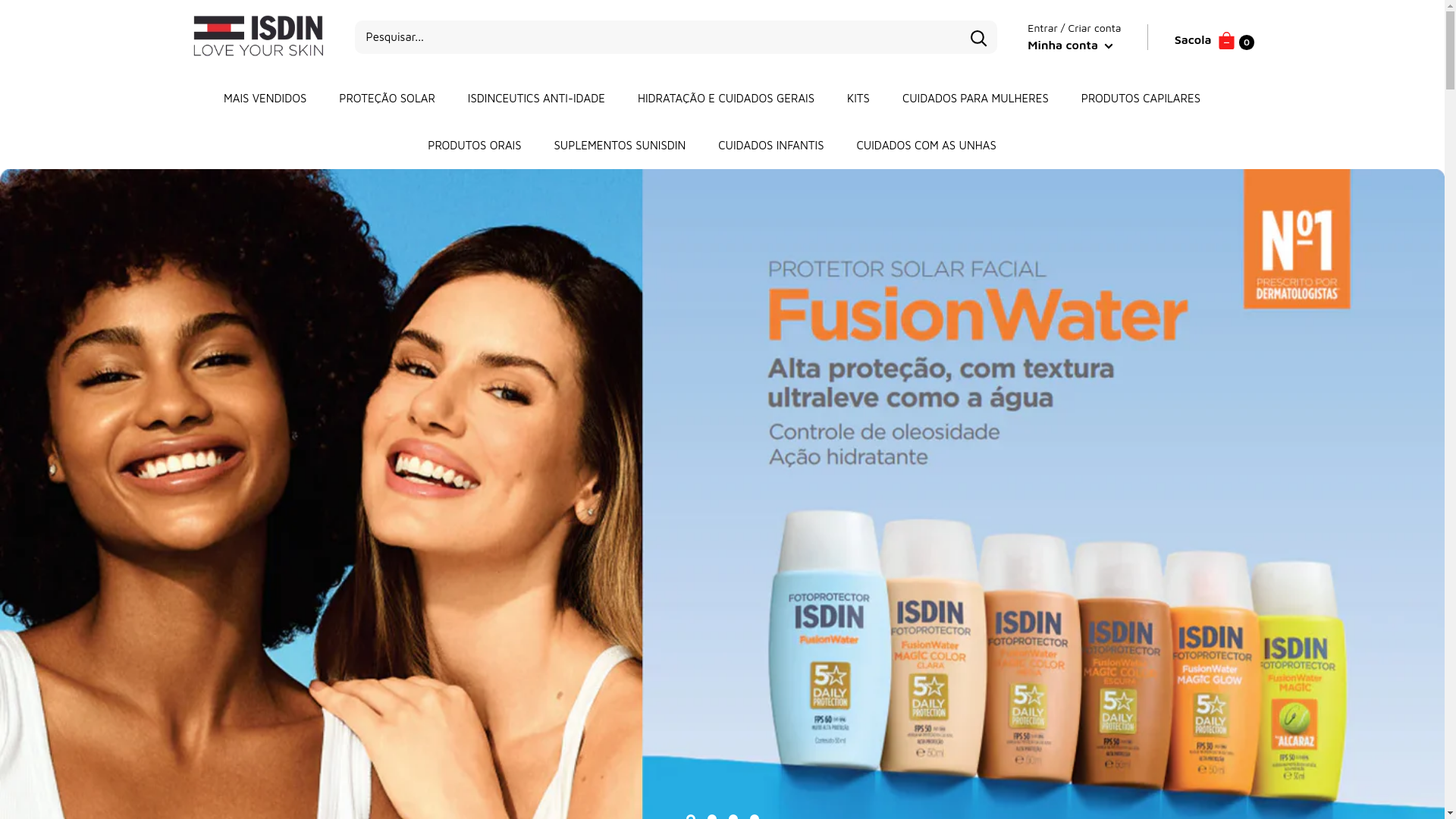 website screenshot of https://isdinstars.store/