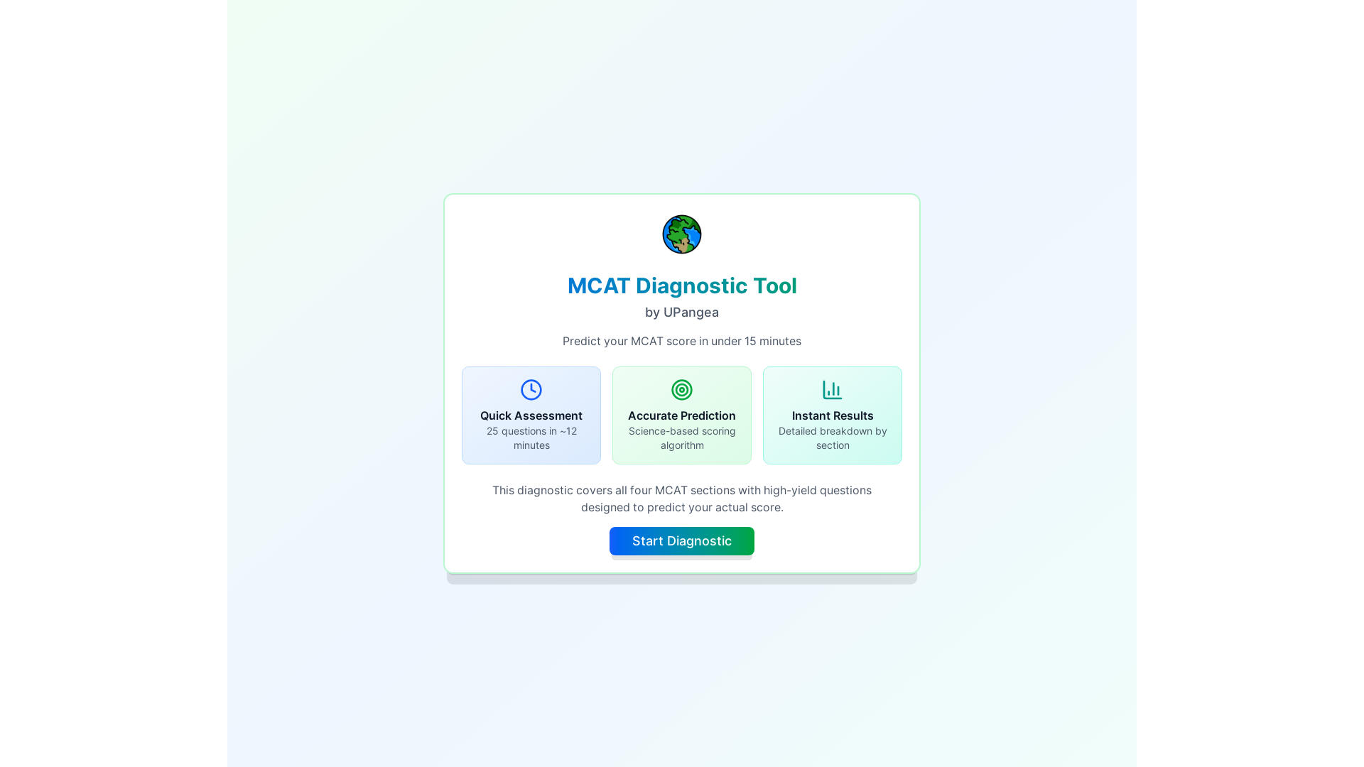 website screenshot of https://mcat-checker.xyz/