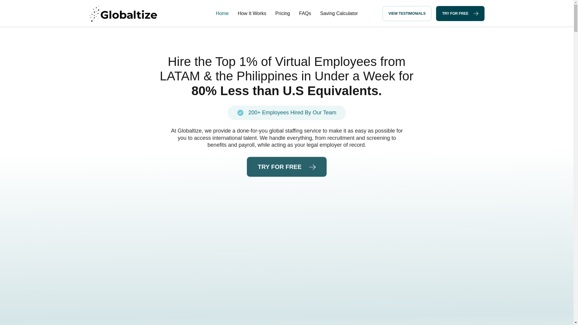 website screenshot of https://globaltizeconnects.com/