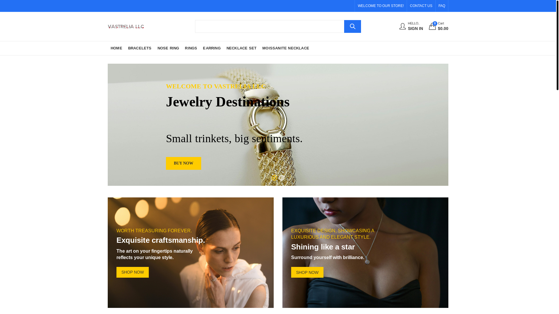 website screenshot of https://vastrelia1.com/