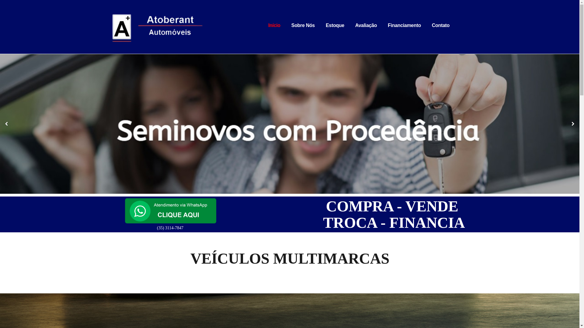 website screenshot of https://eletromonteirocg.com.br/