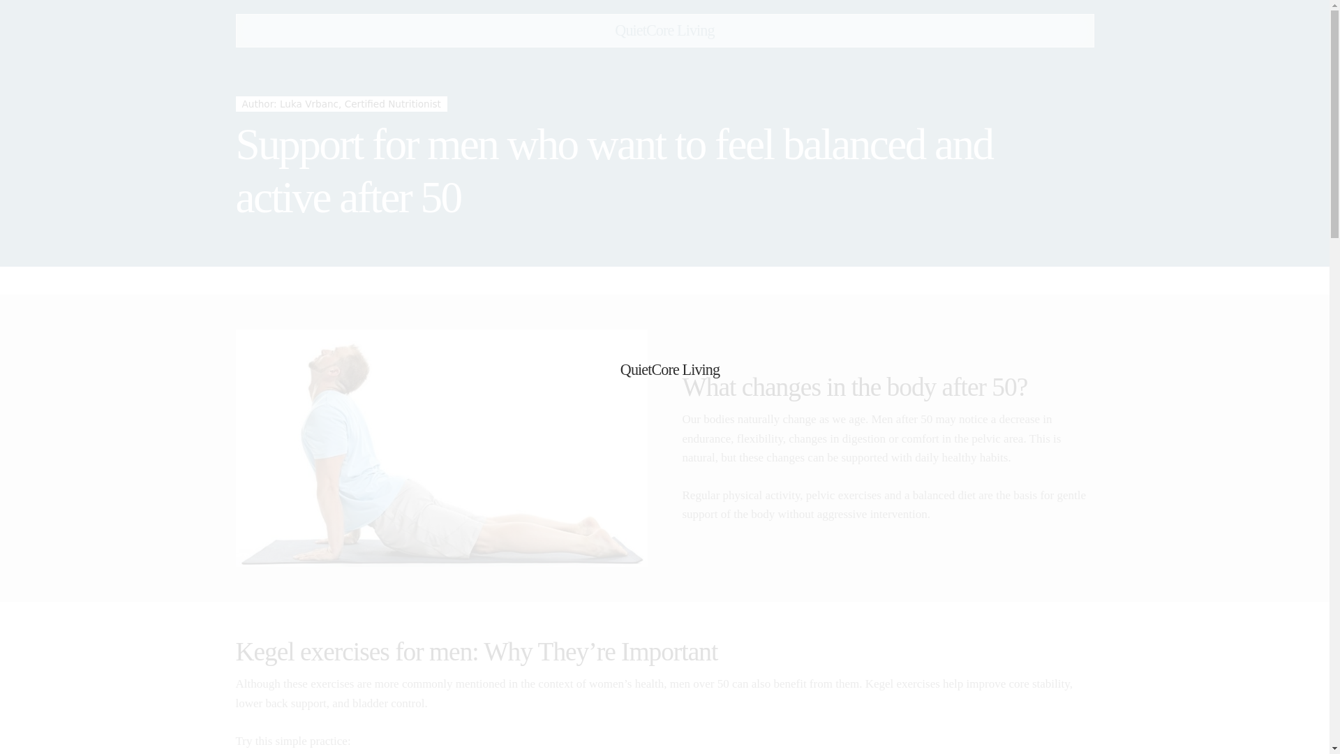 website screenshot of https://quietcorelivingplus.info/
