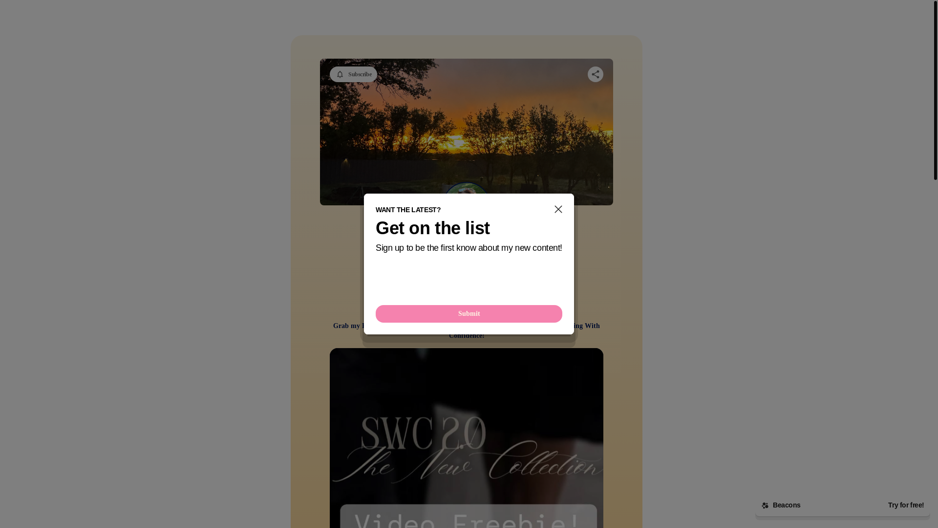 website screenshot of https://monicae.store/