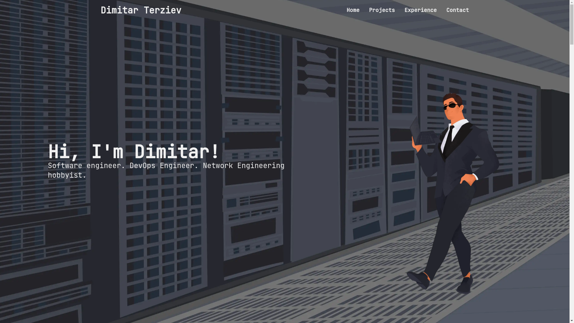 website screenshot of https://dimitar-terziev-portfolio.pages.dev/