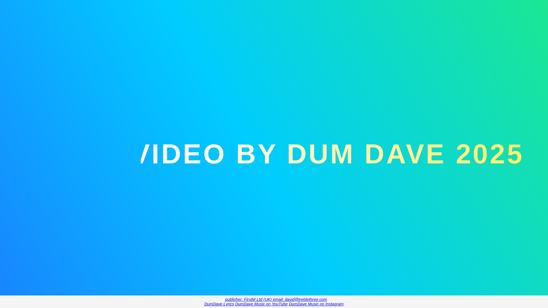 website screenshot of https://dumdavemusicvideo.com/