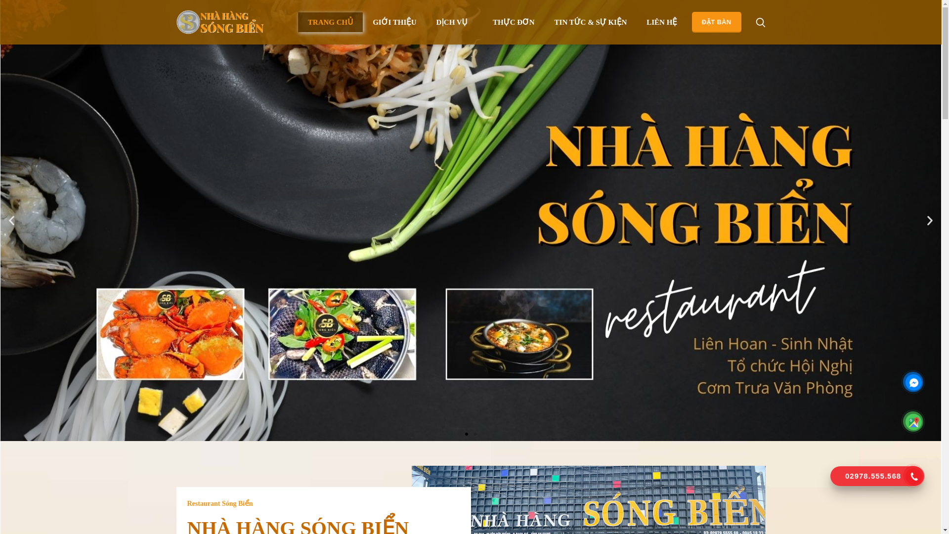 website screenshot of https://nhahangsongbien.vn/
