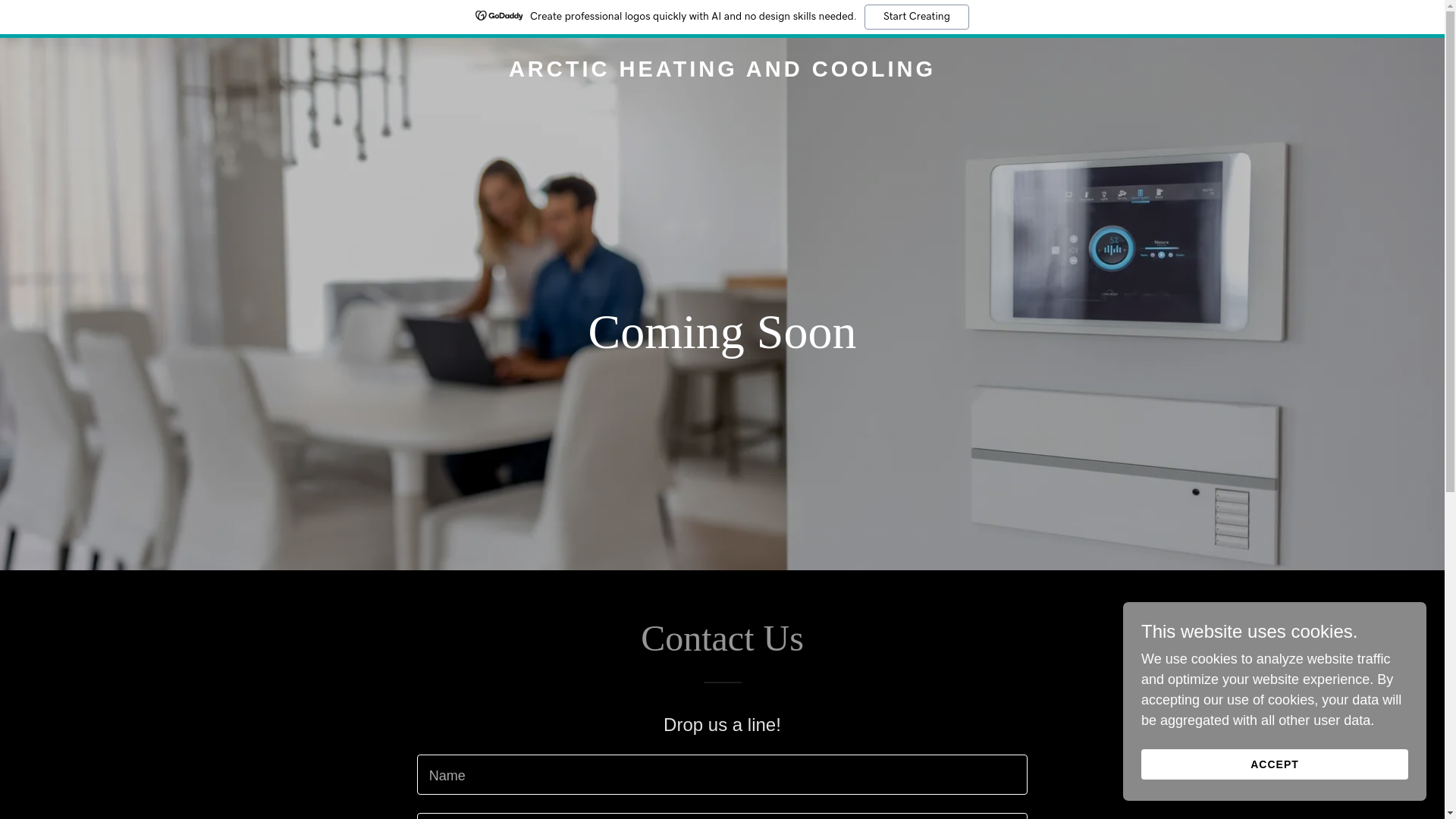 website screenshot of https://arcticheatingandcooling.com.au/