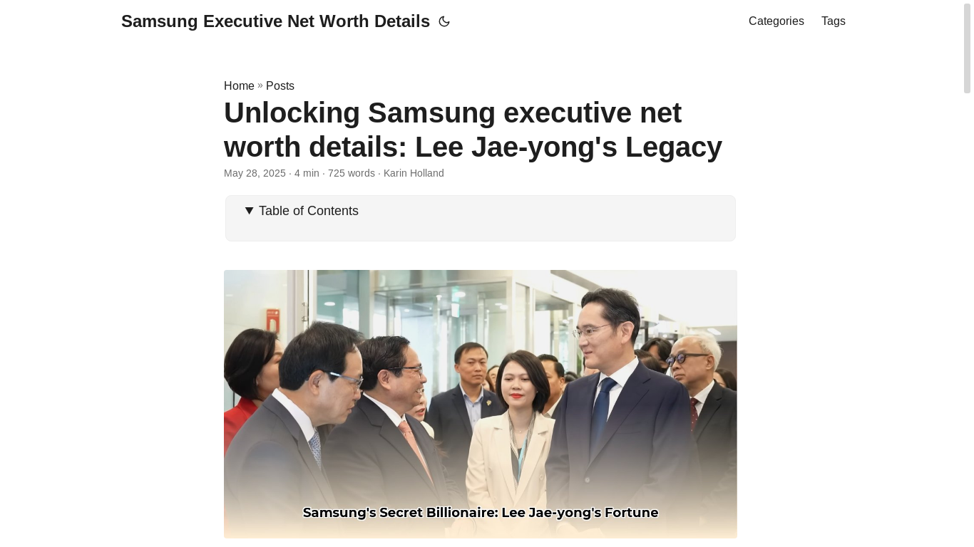 website screenshot of https://samsung-executive-net-worth-details.pages.dev/