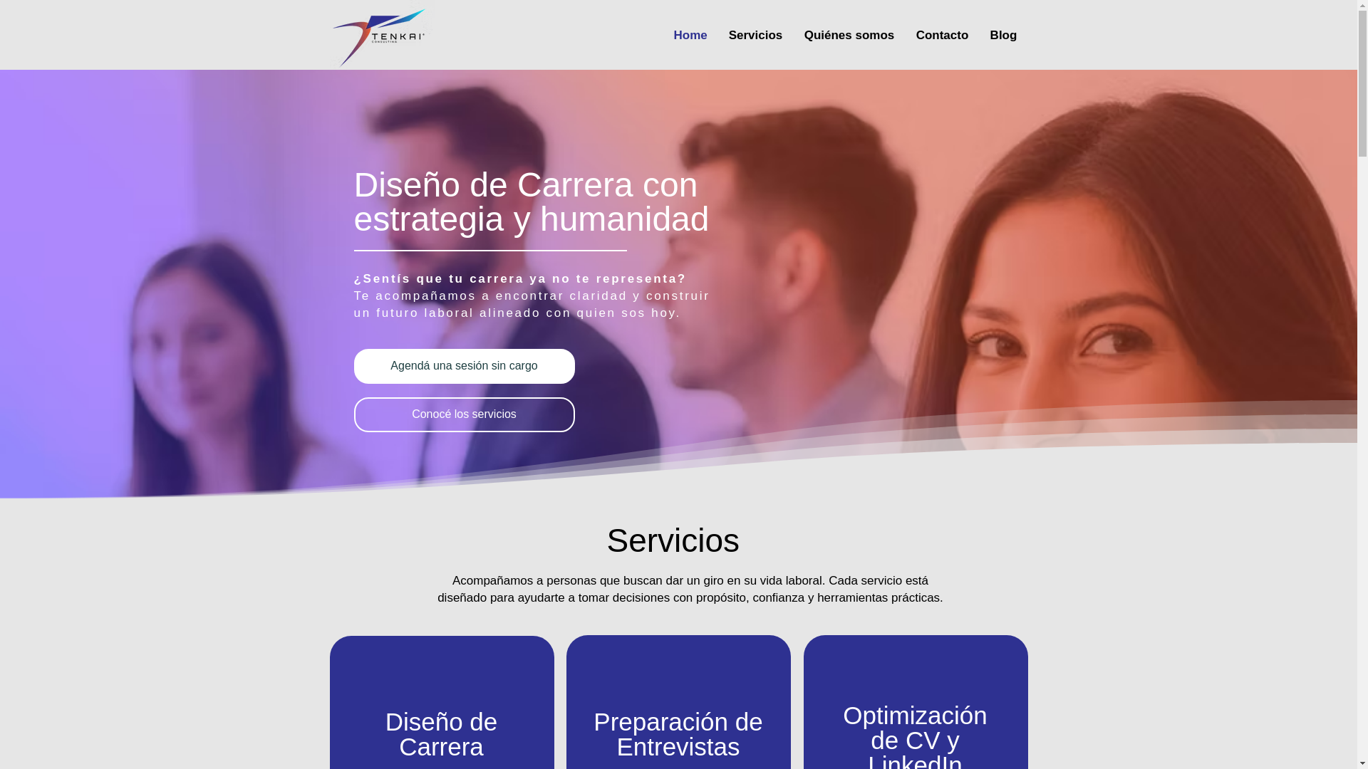 website screenshot of https://tenkai.com.ar/