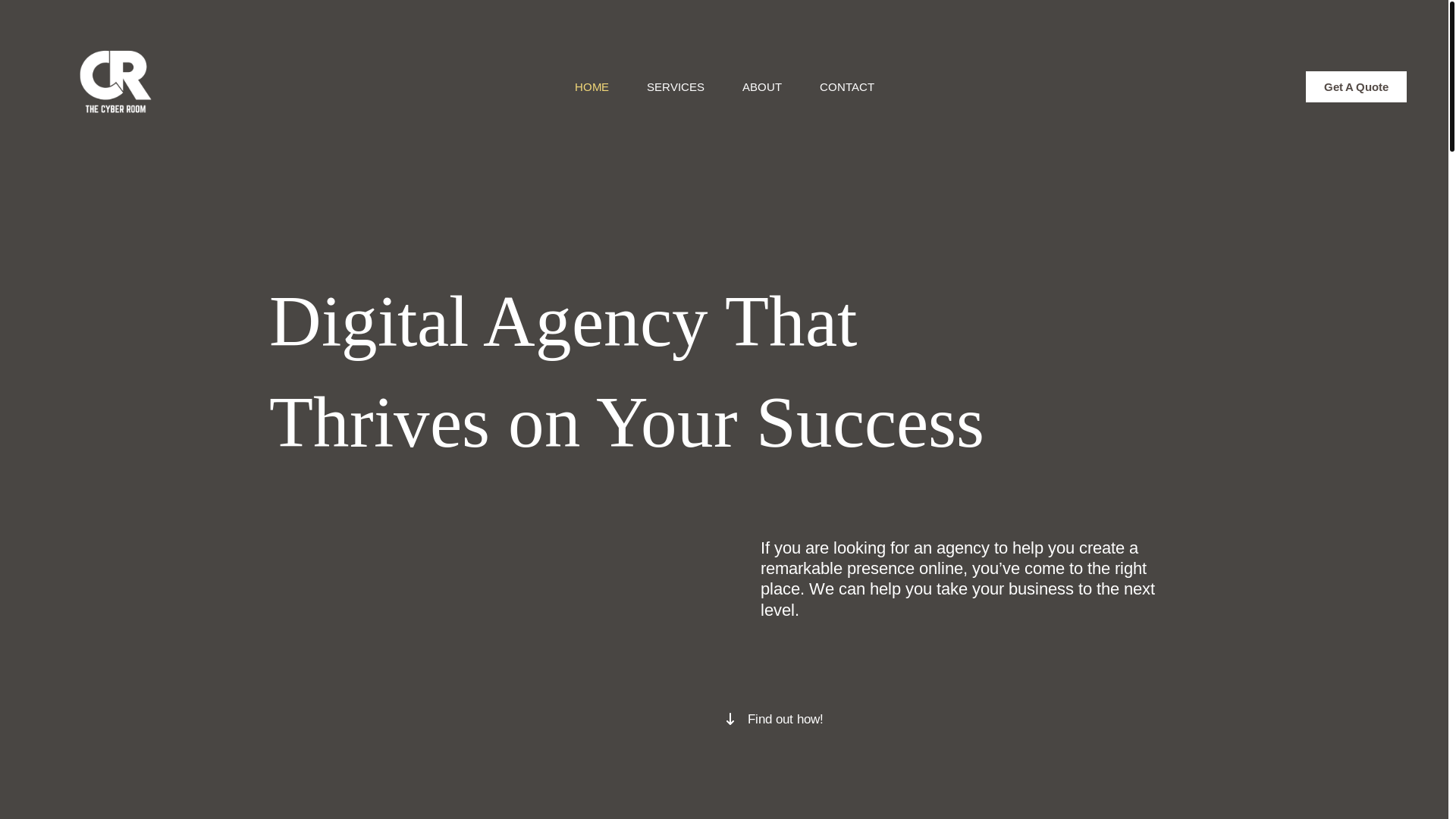 website screenshot of https://thecyberroom.club/