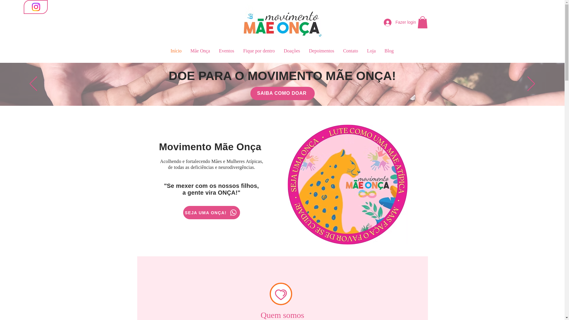 website screenshot of https://movimentomaeonca.org.br/