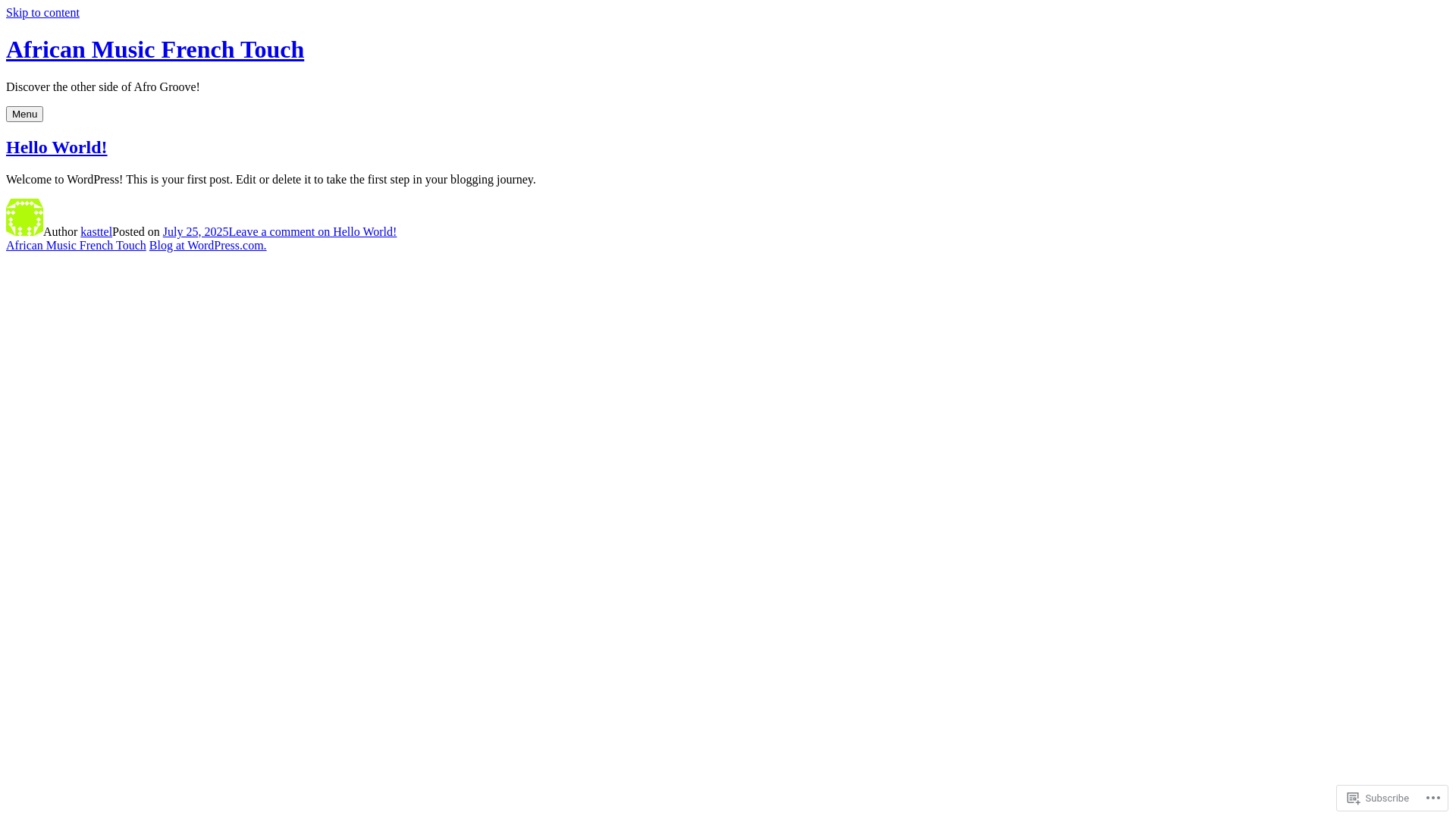 website screenshot of https://africanmusicfrenchtouch.com/
